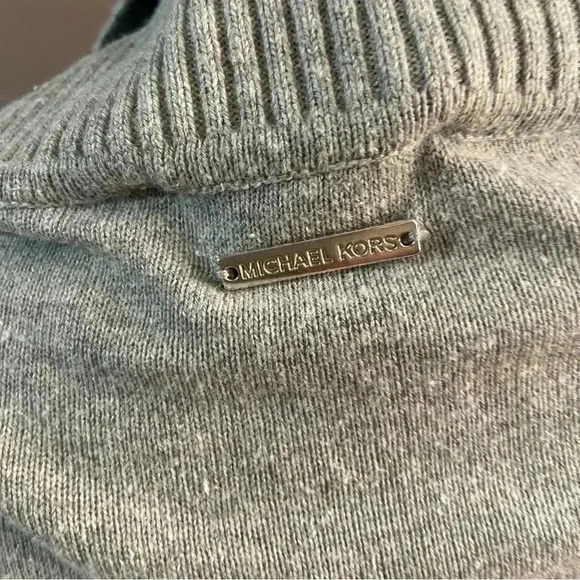 Michael Kors Knit Turtleneck Sweater with Fringe Women’s Size Large Boho Hippie - Picture 9 of 15